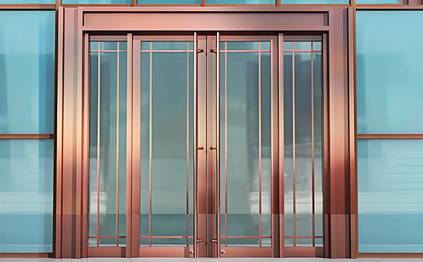 青铜峡玻璃地弹门