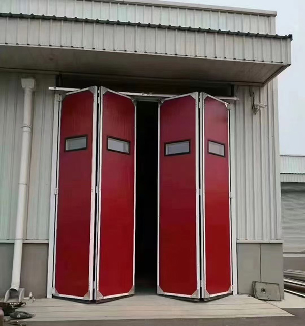 青铜峡工业折叠门在大型装配车间出入口的应用实例